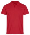 Heren Poloshirt Clique Single Jersey 028280 rood